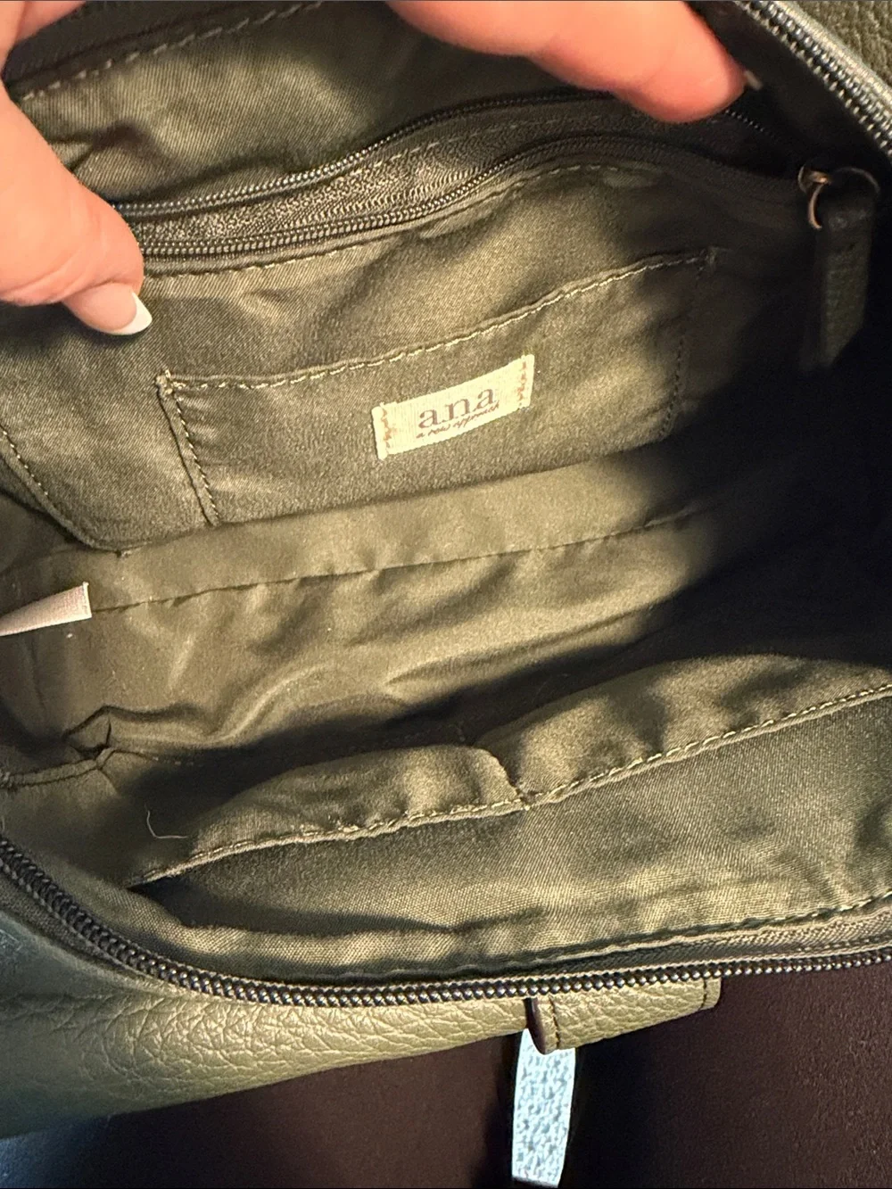 a.n.a Olive Green Women's Messenger Bag